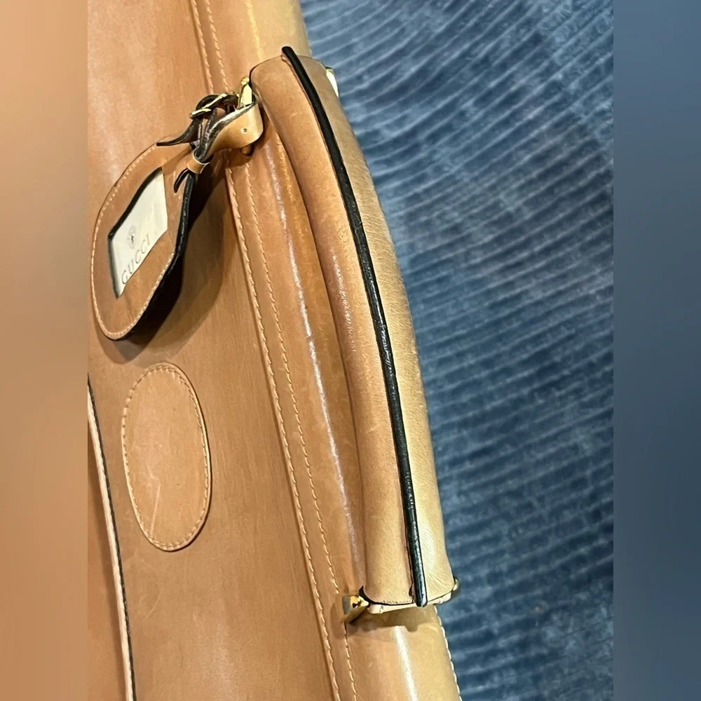 Gucci Vintage Leather Travel Bag